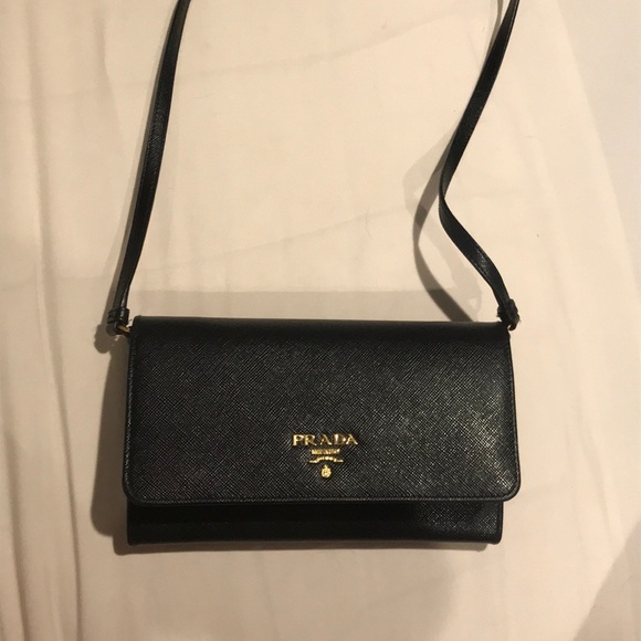 prada wallet with strap